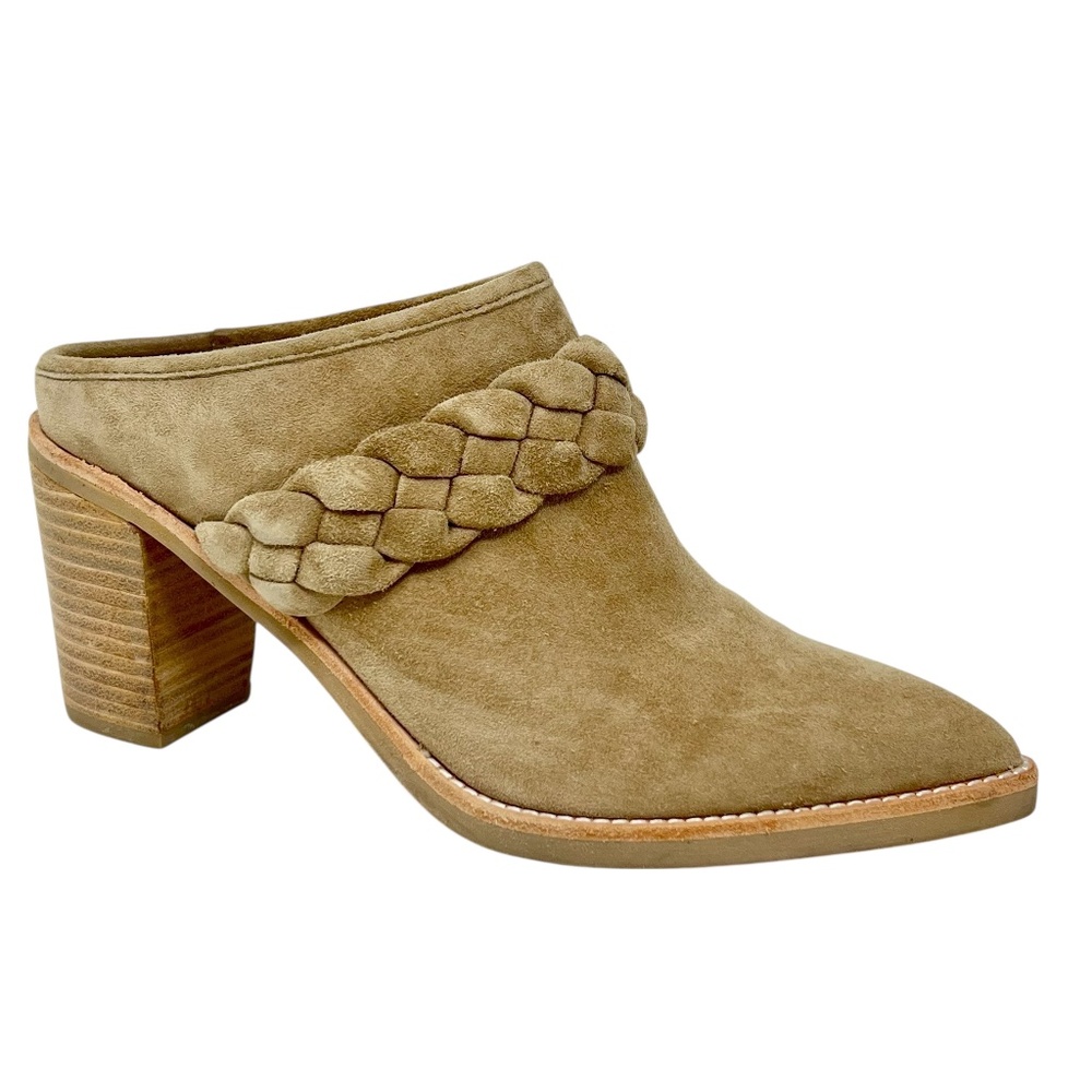 Dolce Vita Women's Serla Braided Truffle Suede Mule Booties size 6.5